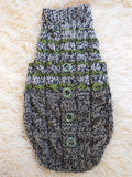 Size L Sweater for mini dachshund with arana,dachshund cloches wool sweater
