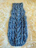 Size L Sweater for mini dachshund with arana,dachshund cloches wool sweater