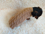 Dachshund clothes knitted sweater, knitted wool sweater for dachshund or small dog dachshundknit