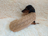 Dachshund clothes knitted sweater, knitted wool sweater for dachshund or small dog dachshundknit