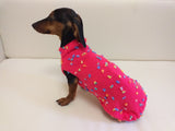 Jumper with flowers for a mini dachshund,Sweater with flowers and butterflies for miniature dachshund or small dog. dachshundknit