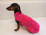 Jumper with flowers for a mini dachshund,Sweater with flowers and butterflies for miniature dachshund or small dog. dachshundknit