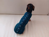 Christmas sweater with stars for dog dachshundknit