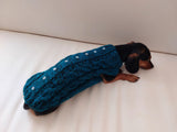 Christmas sweater with stars for dog dachshundknit