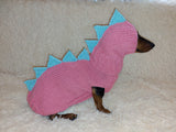 Dachshund Halloween Dinosaur Outfit Costume Sweater and Hat dachshundknit