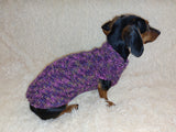 Winter Outfit for Dog Wool Warm Coat dachshundknit