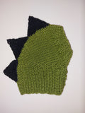 Dino dog hat,dino dog cloches hat snood dachshundknit