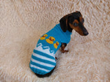 Clothes for dogs sweater with ducks, jumper with ducks for dachshund dachshundknit