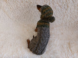 Winter wool coat with hood for dachshund or small dog. dachshundknit