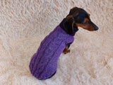 Warm knitted jumper for small dogs,dachshund clothes knitted sweater, knitted wool sweater for dachshund or small dog dachshundknit