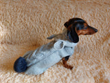 Alpaca Wool Rabbit Hooded Sweater for Pets,Easter Clothes Rabbit for Dogs dachshundknit