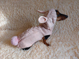 Alpaca Wool Rabbit Hooded Sweater for Pets,Easter Clothes Rabbit for Dogs dachshundknit