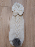 Alpaca Wool Rabbit Hooded Sweater for Pets,Easter Clothes Rabbit for Dogs dachshundknit