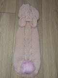 Alpaca Wool Rabbit Hooded Sweater for Pets,Easter Clothes Rabbit for Dogs dachshundknit