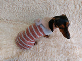 Warm wool sweatshirt for pets, hoodie for dogs dachshundknit