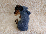 Warm wool sweatshirt for pets, hoodie for dogs dachshundknit
