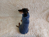 Warm wool sweatshirt for pets, hoodie for dogs dachshundknit