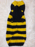 Bee sweatshirt for dog, bee costume for pets, dog hoodie for dachshund dachshundknit