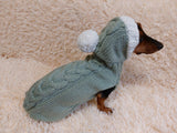 Hooded Dog pet Sweater, Sweater with hood for dachshund or small dog, sweatshirt knitted for dog dachshundknit