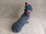 Hooded Dog pet Sweater, Sweater with hood for dachshund or small dog, sweatshirt knitted for dog dachshundknit