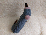 Hooded Dog pet Sweater, Sweater with hood for dachshund or small dog, sweatshirt knitted for dog dachshundknit