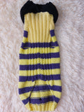 Bee halloween sweatshirt for pets,bee hoodie for dogs,bee clothes for mini dachshund dachshundknit