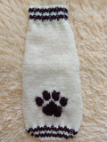 Sweater outfit wool winter for pets dog dachshund with paw dachshundknit