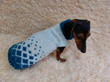Jacquard Winter Pet Coat,Dog Sweater,Dachshund Cardigan dachshundknit