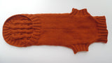 Brown knitted sweater for dachshund dog dachshundknit