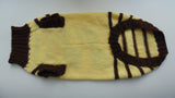 Cardigan with footprints for small dachshund dachshundknit