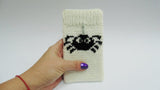 Case for iPhone Spider,Knitted phone case - dachshundknit