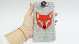 Case for smartphone Fox, Phone Case,Sweater for phone - dachshundknit