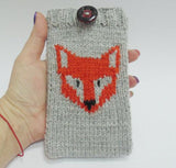 Case for smartphone Fox, Phone Case,Sweater for phone - dachshundknit