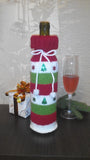 Christmas bottle cover, Christmas bottle decoration,Decor Bottle, Wine Accessories, Knitted bottle,Wine Decor Crochet Bottle Bottle Sweater - dachshundknit