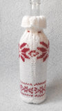 Christmas bottle cover, Christmas bottle decoration,Decor Bottle, Wine Accessories, Knitted bottle,Wine Decor Crochet Bottle Bottle Sweater - dachshundknit