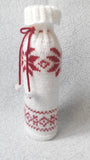 Christmas bottle cover, Christmas bottle decoration,Decor Bottle, Wine Accessories, Knitted bottle,Wine Decor Crochet Bottle Bottle Sweater - dachshundknit