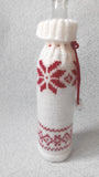 Christmas bottle cover, Christmas bottle decoration,Decor Bottle, Wine Accessories, Knitted bottle,Wine Decor Crochet Bottle Bottle Sweater - dachshundknit