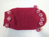 Christmas dachshund clothes pom-pom sweater dachshundknit