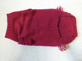 Christmas dachshund clothes pom-pom sweater dachshundknit