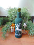 Christmas bottle cover, Christmas bottle decoration, Christmas present, New Year gift, Christmas table, Bottle decoration - dachshundknit