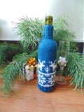 Christmas bottle cover, Christmas bottle decoration,Decor Bottle, Wine Accessories, Knitted bottle,Wine Decor Crochet Bottle Bottle Sweater - dachshundknit