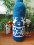 Christmas bottle cover, Christmas bottle decoration,Decor Bottle, Wine Accessories, Knitted bottle,Wine Decor Crochet Bottle Bottle Sweater - dachshundknit