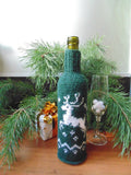 Christmas bottle cover, Christmas bottle decoration, Christmas present, New Year gift, Christmas table, Bottle decoration - dachshundknit