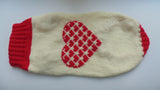 Dachshund clothes Heart knitted sweater - dachshundknit