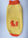 Fox sweater for dachshund, dachshund costume, dachshund clothing dachshundknit