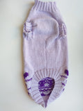 Lilac knitted sweater for dogs, clothes for dachshunds, sweater for dogs, clothes for dogs, sweater for small dogs, dachshund sweater dachshundknit