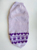 Lilac knitted sweater for dogs, clothes for dachshunds, sweater for dogs, clothes for dogs, sweater for small dogs, dachshund sweater dachshundknit