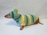 Set sweater and hat for dogs, sweater and hat for dachshunds, clothes for dogs, clothes for dachshunds - dachshundknit