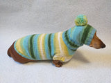 Set sweater and hat for dogs, sweater and hat for dachshunds, clothes for dogs, clothes for dachshunds - dachshundknit