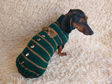 Christmas Pet Clothes Jumper Bow Decoration,Christmas Party Dog Sweater,Dog Photo Shoot Clothes dachshundknit